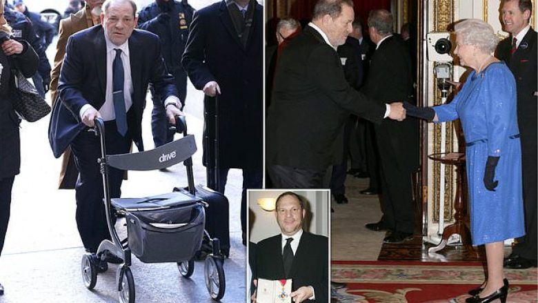 Mbretëresha Elizabeta II urdhëron heqjen e titullit “kalorës nderi” për Harvey Weinstein, pas dënimit të tij për sulme seksuale