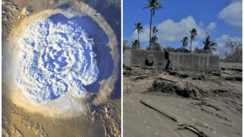 Vullkani në Tonga ishte 100 herë më i fuqishëm sesa bomba bërthamore e hedhur mbi Hiroshimë