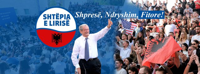 Berisha publikon sloganin zgjedhor “Shtëpisë së Lirisë”