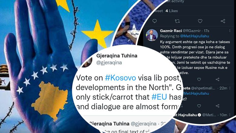 Kjo nuk është e drejtë, reagime të shumta pas shtyrjes së datës së diskutimit për liberalizimin e vizave