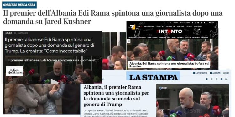 Mediat italiane në kor: Rama shtyn një gazetare dhe nuk kërkon falje
