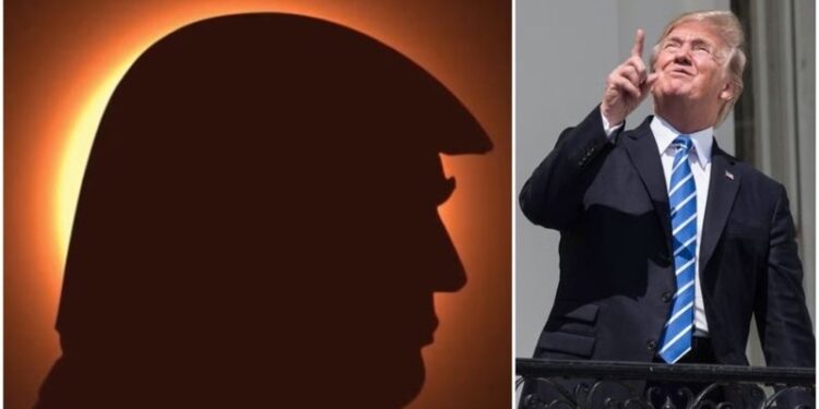 VIDEO/ Postimi i Trump për eklipsin diellor bën xhiron e rrjetit, ja pse të gjithë ishin kundër