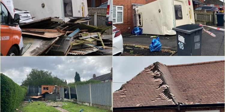 Britania goditet nga dy tornado, pati 450 goditje të rrufesë
