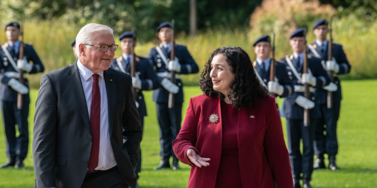 Osmani dhe presidenti gjerman flasin për anëtarësimin e Kosovës në KiE