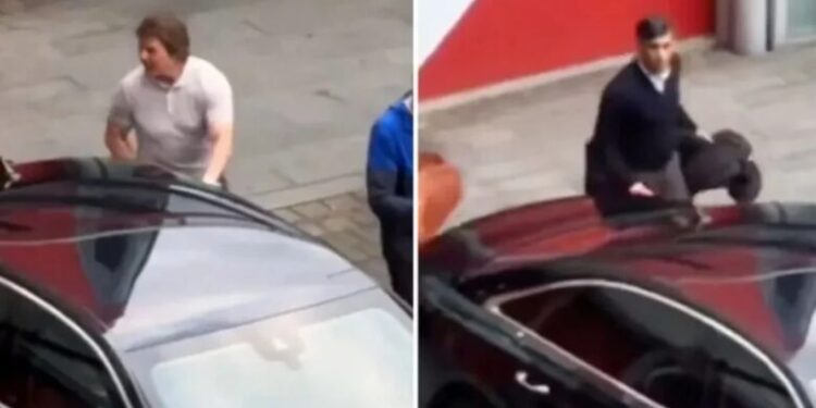 Incident komik: Tom Cruise ngatërron veturën e tij me atë të Rishi Sunak