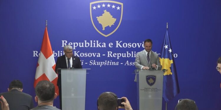 Alarm në Kosovë për përsëritjen e “Banjskës”, Konjufca në konferencë me presidentin e Këshillit Kombëtar të Zvicrës