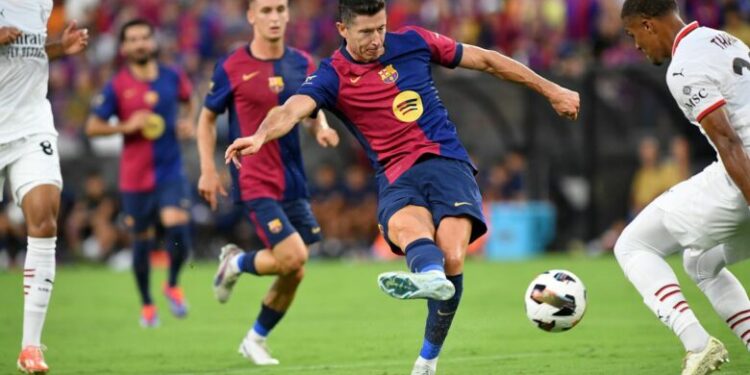 Barcelona dhe Milani kanë zhvilluar një ndeshje miqësore spektakolare në Shtetet e Bashkuara të Amerikës.