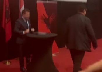 VIDEO/ Taulant Balla takim në Vjenë me shqiptarët, qytetari i kërkon llogari: Ministër do të thotë shërbyes