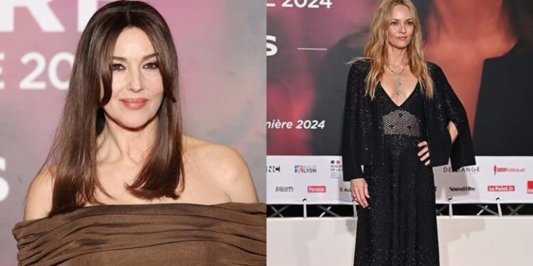 Monica Bellucci duket magjepsëse teksa i bashkohet Vanessa Paradis, në Festivalin e Filmit Lumiere në Lyon