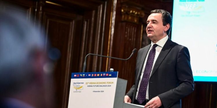 Kurti thekson rëndësinë e bashkëpunimit ekonomik rajonal në Forumin Ekonomik të Vjenës