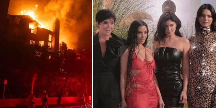Motrat Kardashian evakuohen të sigurta nga rezidencat e tyre në Los Angeles, pas vërshimit të zjarreve masive
