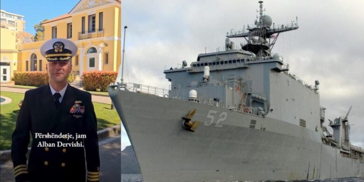Shqiptari merr drejtimin e anijes luftarake amerikane USS Pearl Harbor