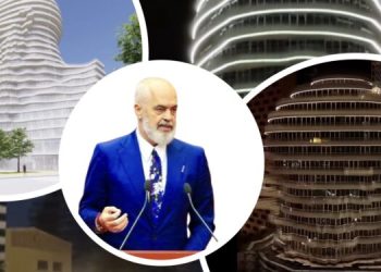 Kujt i përket koka e madhe prej betoni në qendër të Tiranës?