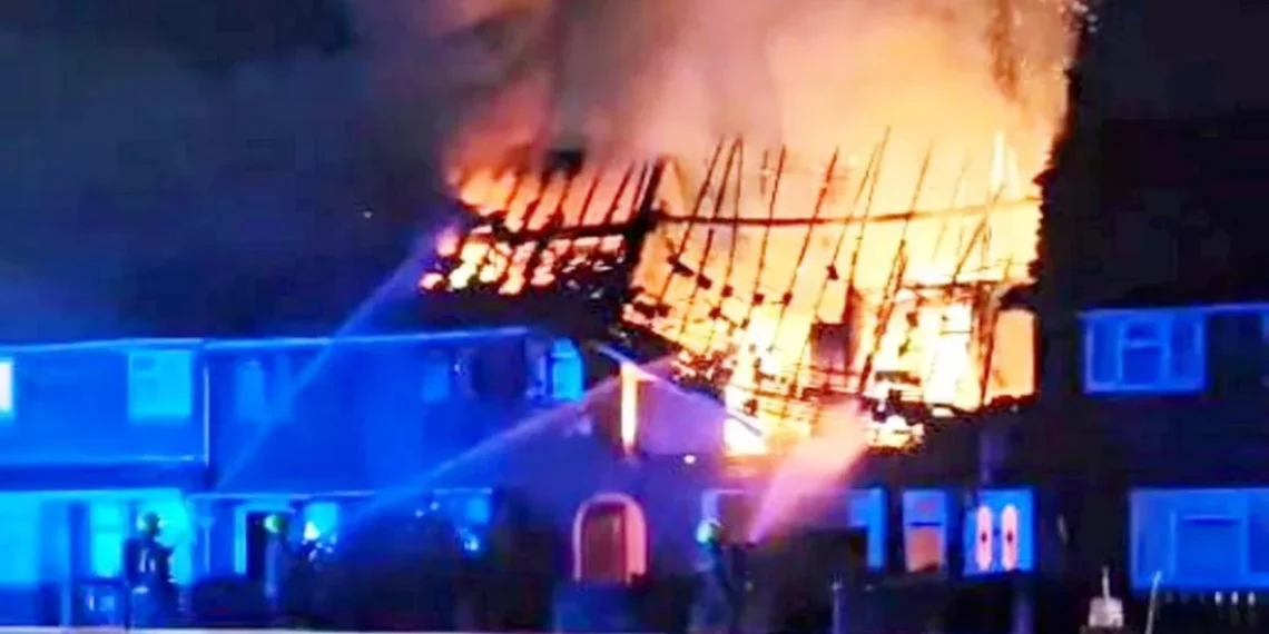 Digjet shtëpia e barit në Angli, dy shqiptarë nga Tepelena në spital me djegie të rënda