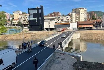 Hapet për qarkullim ura e re mbi lumin Ibër, në Mitrovicë