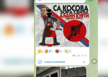 “Kurti do jetë i vdekur” – Grafite kërcënuese për kryeministrin e Kosovës në veriun e Mitrovicës