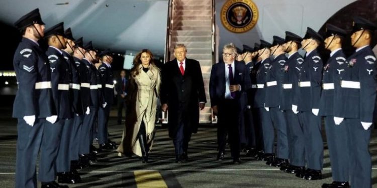 Avionë, helikopterë e “Bisha”, blindohet Londra, mbërrin Trump