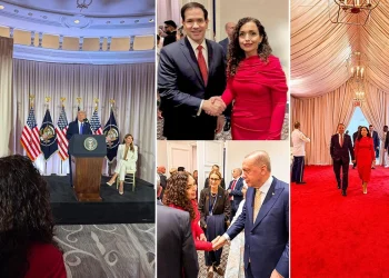 Presidentja Osmani në pritjen e Presidentit Trump, diskutime me liderë botërorë