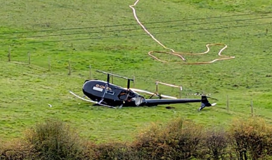 Rrëzohet helikopteri në Mbretërinë e Bashkuar, një i vdekur dhe 3 të plagosur