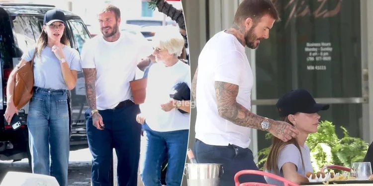 David dhe Victoria Beckham shijojnë drekë familjare në Miami mes tensioneve me fqinjët në Britani