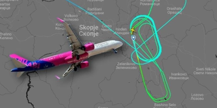 Misteri i avionit Wizz Air – U përpoq 2 orë të ulej në Shkup, përfundoi në Prishtinë