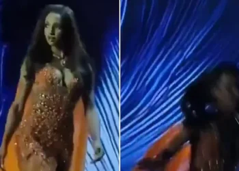 VIDEO/ Miss Universe Jamaica rrëzohet nga skena, dërgohet me barelë në spital