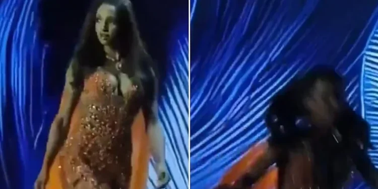 VIDEO/ Miss Universe Jamaica rrëzohet nga skena, dërgohet me barelë në spital