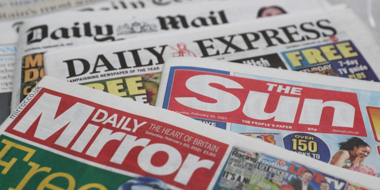 Titujt e Gazetave në UK
