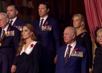 Princi George i bashkohet Kate, Mbretit dhe Mbretëreshës në Festivalin e Përkujtimit (video)