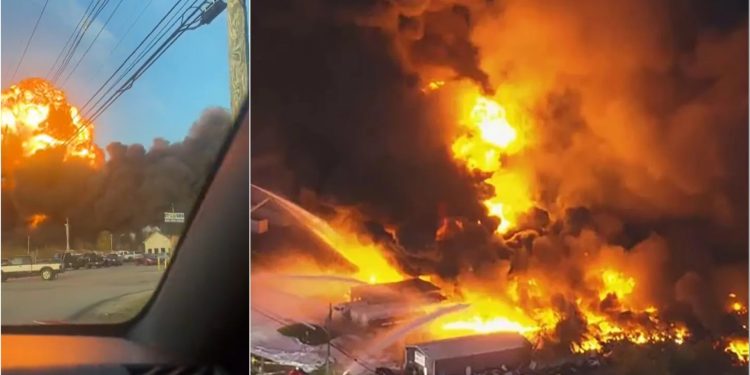 Video/ Aksidenti tragjik ajror në Kentucky, publikohen pamjet kur avioni rrëzohet dhe përfshihet nga flakët, shkon në 7 numri i viktimave