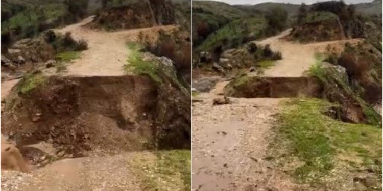 Shembet ura që lidhte tre fshatra në zonën e Delvinës, izolohen tërësisht banorët