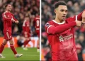Moment që u kap nga kamera: Alexis Mac Allister shënon dhe imiton festimin ikonik të Trent Alexander-Arnold