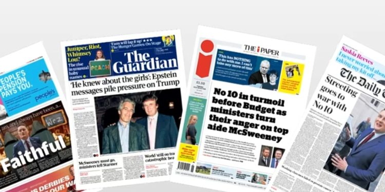 Titujt e Gazetave në UK