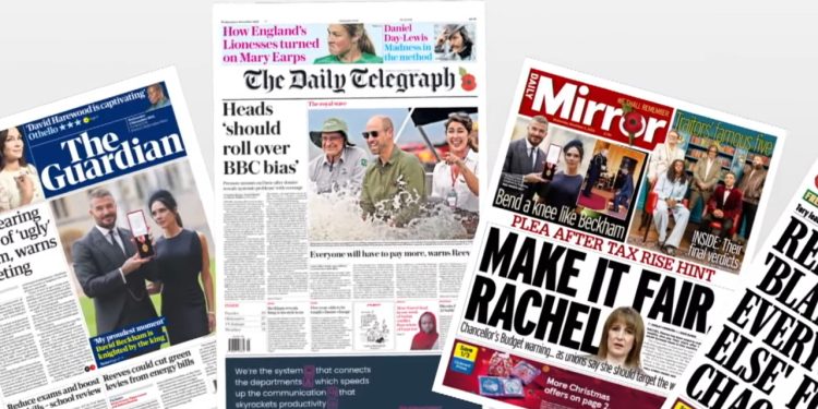 Titujt e Gazetave në Uk