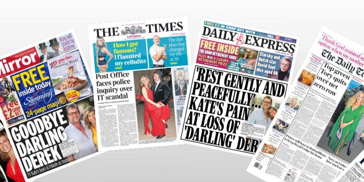 Titujt e Gazetave në UK