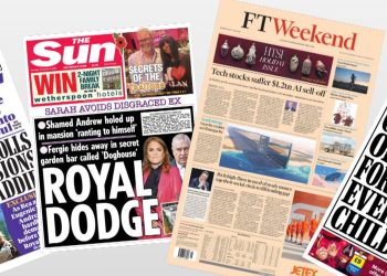 Titujt e Gazetave ne Uk