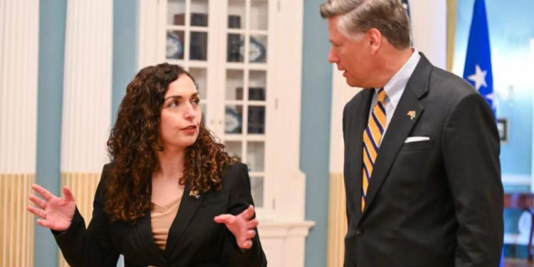 Osmani takon zëvendëssekretarin amerikan të Shtetit, Christopher Landau