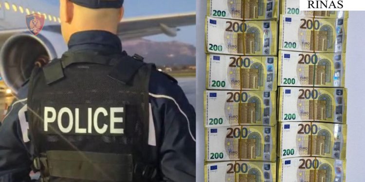 Tentoi të hynte në Shqipëri me 240 mijë euro të padeklaruara, procedohet 36-vjeçari, sekuestrohen paratë