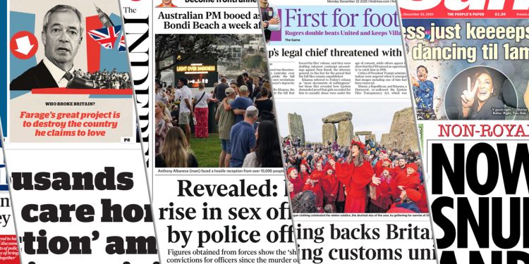 Titujt e Gazetave në UK