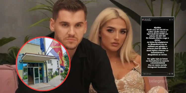 “E kishin lënë makinën ndezur”, Policia e Tetovës jep detaje për vjedhjen e veturës së Adrit dhe Ilirianës në Maqedoninë e Veriut