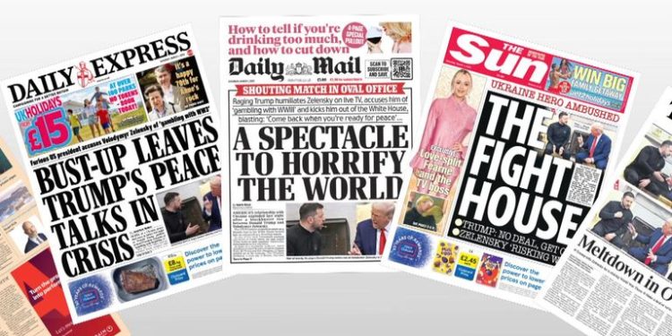 Titujt e Gazetave në Uk