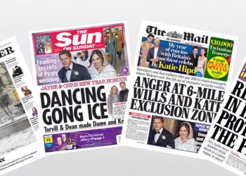 Faqet e para të gazetave në UK