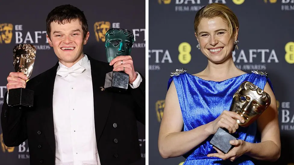Jessie Buckley i Hamnet dhe Robert Aramayo i I Swear fitojnë bindshëm në BAFTA