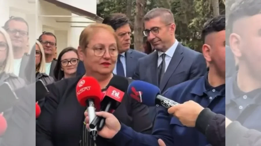  Merrni përkthyes kur vini në Tetovë   Gazetari përplaset me ministren e Arsimit të Maqedonisë së Veriut  Nuk më duhet