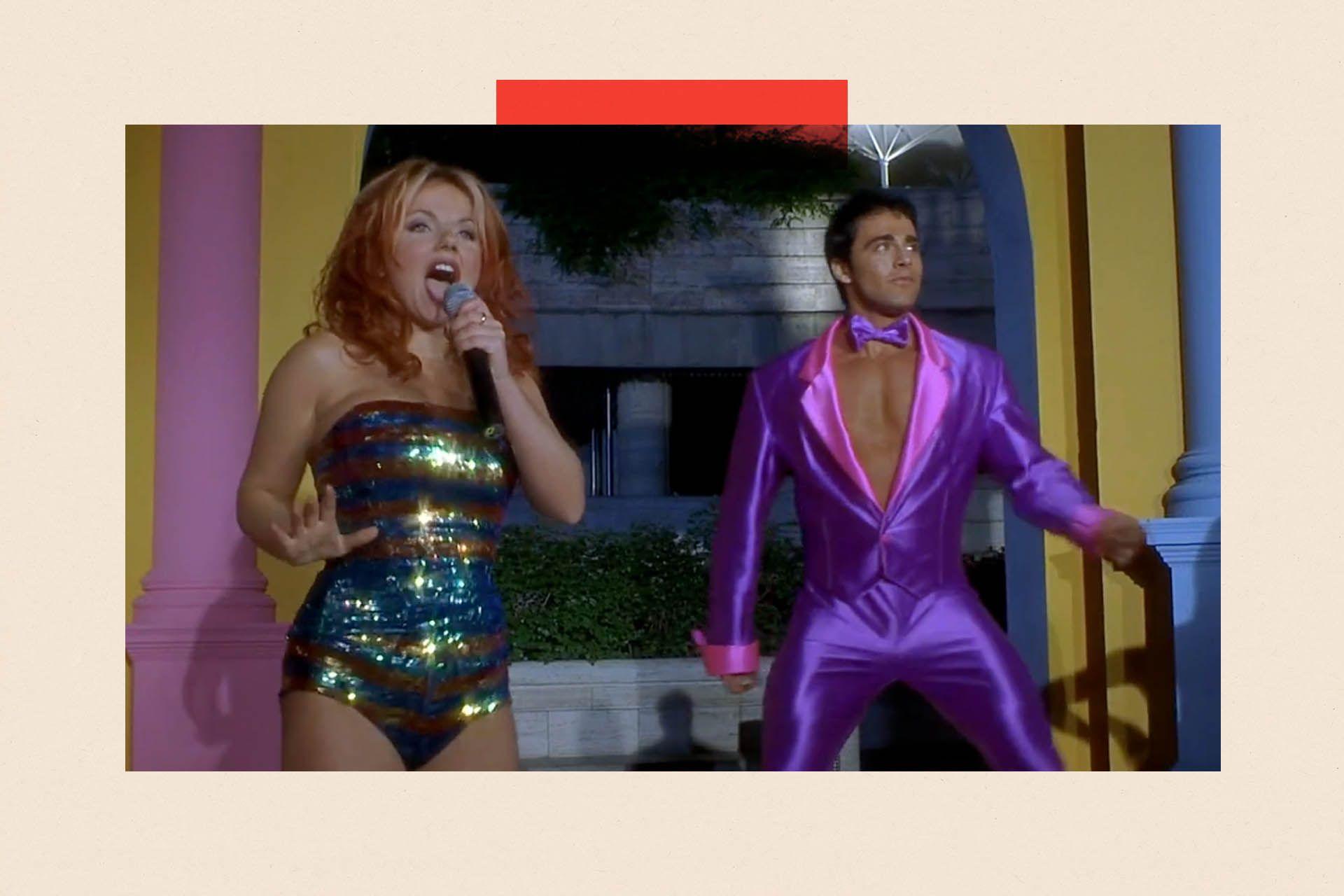 Geri Halliwell dhe Alan Reeves në filmin e Spice Girls