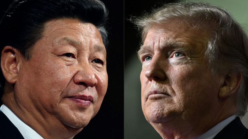 Ky kombinim fotografish i krijuar më 14 maj 2020 tregon portretet e fundit të Presidentit të Kinës Xi Jinping (majtas) dhe Presidentit të SHBA-së Donald Trump.