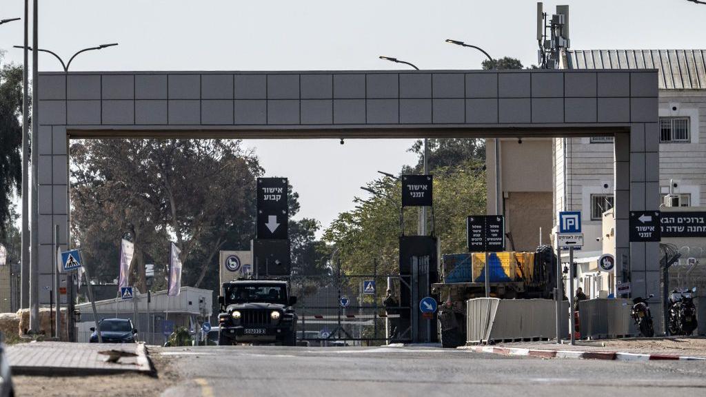 Foto nga arkivi që tregon hyrjen në bazën ushtarake Sde Teiman në shkretëtirën Negev, Izraeli jugor (10 janar 2025)